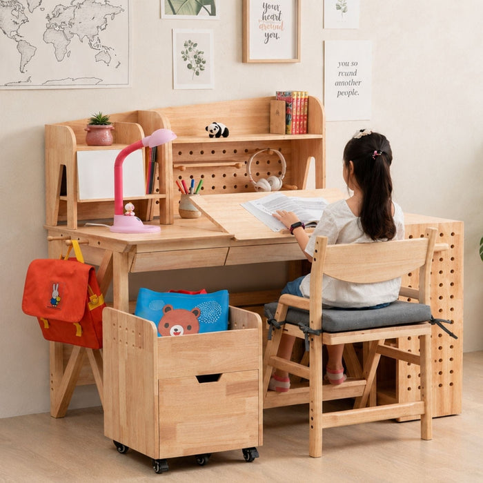 Table myduckling Solid Wood Study Desk With Easel 9361505000751