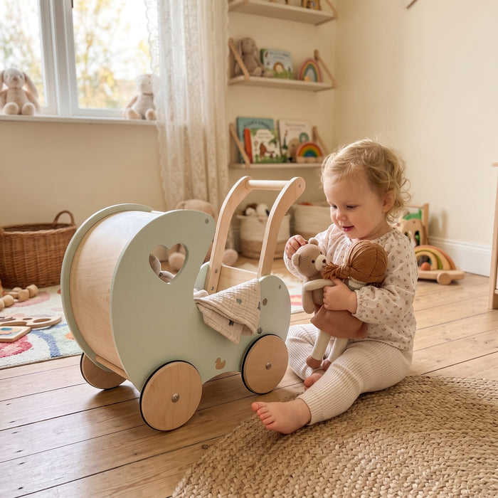 Baby Walker myduckling Isla Doll Pram Walker - Sage 9361505000560