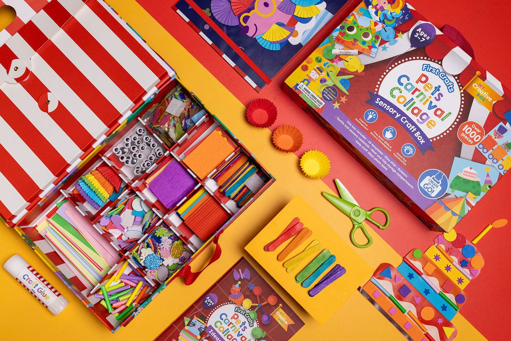 Art-Craft My Creative Box Pets Carnival Collage Sensory Activity Box 769807531970