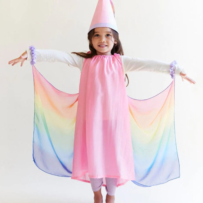 Sarah's Silks Fairy Dress - Pink Rainbow Toypark Australia Sarah's Silks Fairy Dress - Pink Rainbow Toypark Australia