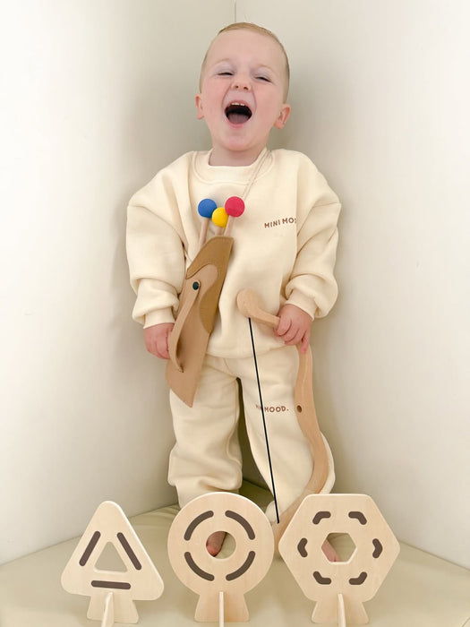 Wooden Toys Funova Kids Bow and Arrow Set