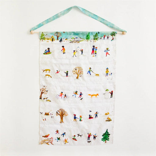 Sarah's Silks Advent Calendar Illustrated by Gemma Koomen- Snowy Day - Play Silks - Toypark