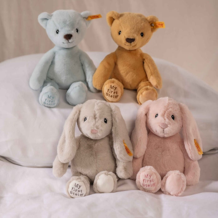 Stuffed Toys Steiff Soft Cuddly Friends - My First Steiff Hoppie Rabbit - pink, 26 cm