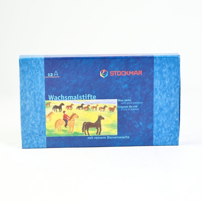 Art-Craft Stockmar Wax Crayons with Pure Beeswax 12 Sticks in Cardboard Box 4019365312006