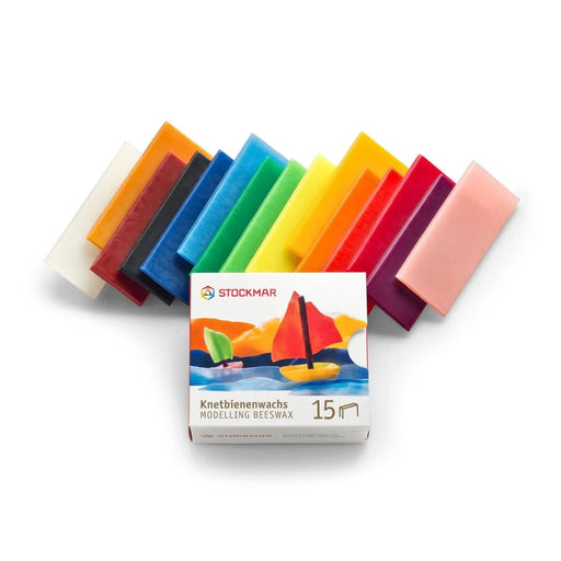 Stockmar Modelling Beeswax 15 Assorted Colours - Kids Art Set - Toypark