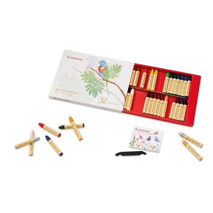 Art-Craft Stockmar Wax Crayons 32 Sticks in Presentation Gift Box 4019365323200