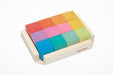 Ocamora Wooden Toys Ocamora 12 Cubes - Coloured OC-CCC