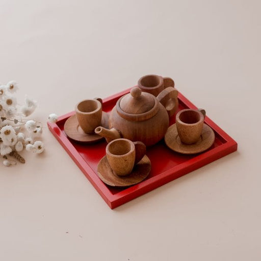 Wooden Toys QToys Japanese Tea Set 8936074261356