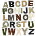 Papoose Toys Uppercase Alphabet Natural Stitched