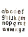 Papoose Toys Lowercase Alphabet Natural Stitched