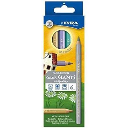 Art-Craft Lyra Colour Giants lacquered 6 metallic pencils