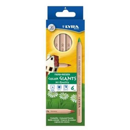 Art-Craft Lyra colour giants unlacquered 6 assorted colours