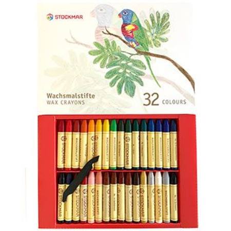 Art-Craft Stockmar Wax Crayons 32 Sticks in Presentation Gift Box