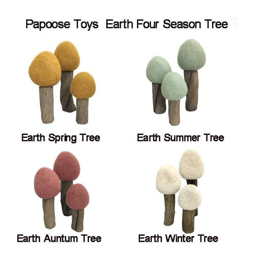 Dolls Toys Papoose Toys Earth Four Season Trees Set of 12