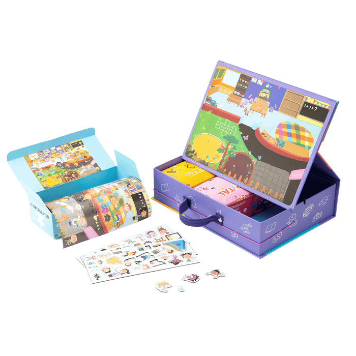 Educational Toys mierEdu Magnetic Puzzle Play Kit - My Community