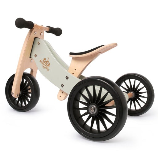 Kids Bikes Kinderfeets 2-in-1 Tiny Tot Plus Tricycle & Balance Bike New Color-Silver Sage. 850007036201