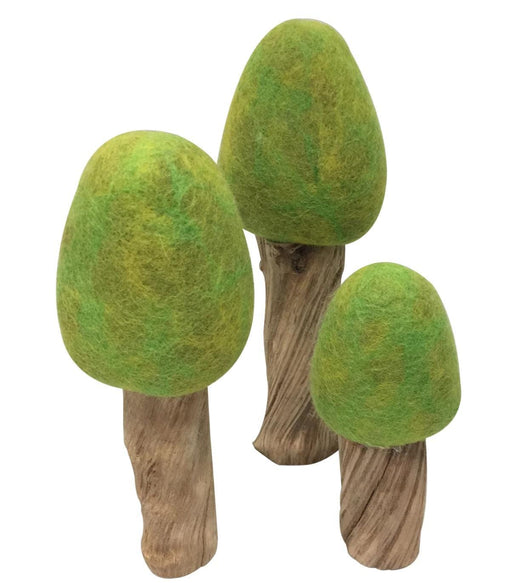 Papoose Toys Wool&Cotton Toys Papoose Toys - Spring Trees (3 Piece Set) PAP-089