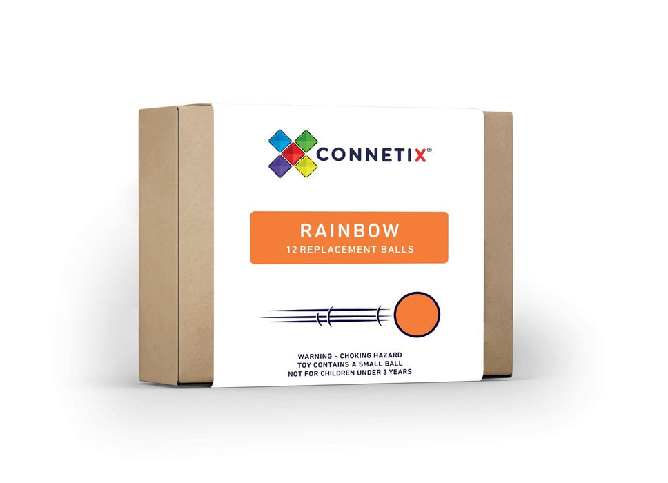 Connetix Tiles 12 Piece Rainbow Replacement Ball Pack