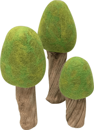 Papoose Toys Four Season Trees Set of 12