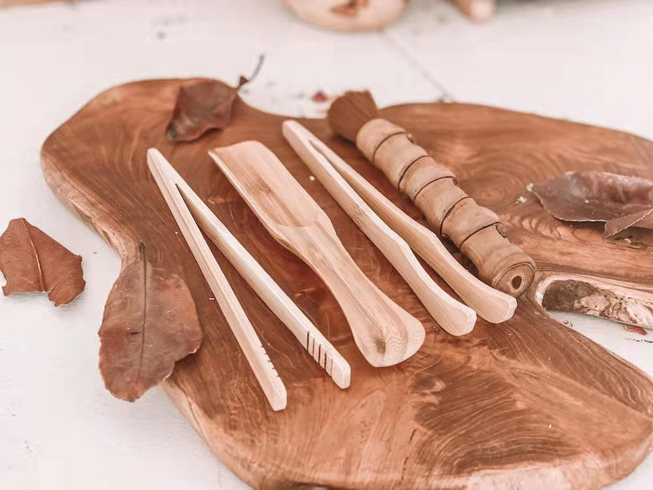 Explore Nook Natural Bamboo Fine Motor Tools Set
