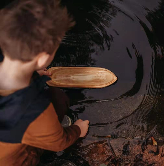 Explore Nook Wooden Toy Boat Canoe