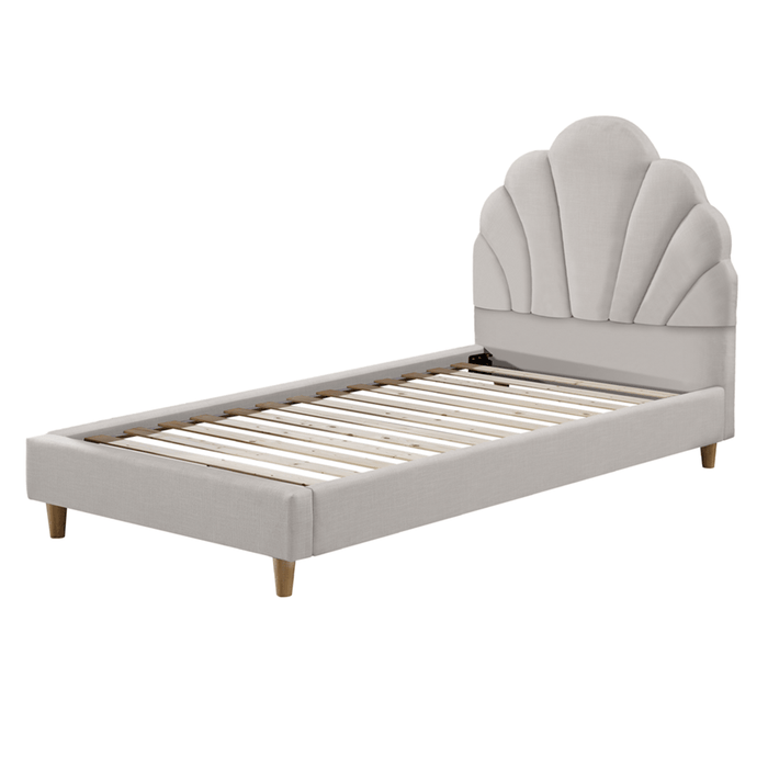 Single Beds My Duckling TIA Kids Single Upholstered Bed - Light Grey