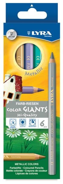 Art-Craft Lyra Colour Giants Unlacquered 6 Assorted Colours