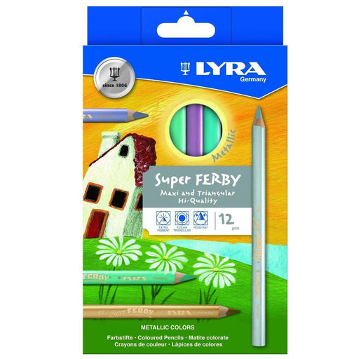 Art-Craft Lyra Super Ferby Lacquered 12 Metallic Pencils