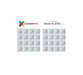 PMAX Connetix Tiles 2 Piece Base Plate Pack - Clear Colour