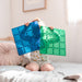 PMAX Connetix Tiles 2 Piece Base Plate Pack - Green and Blue