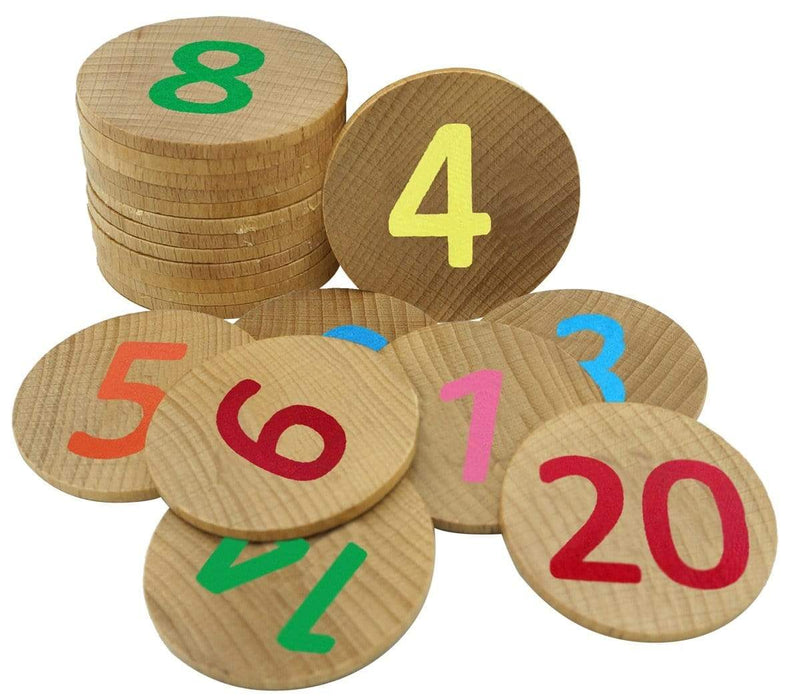 Wooden Toys The Freckled Frog Numbers 1-20 Wooden Matching Pairs