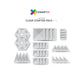 Magnetic Tiles Damaged Box - Connetix Tiles 34 Piece Clear Pack