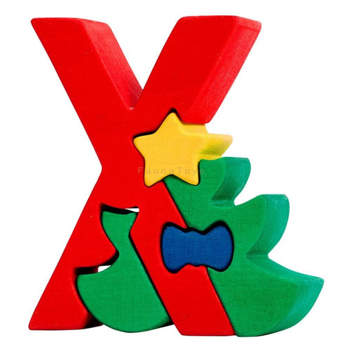 Fauna X - Wooden Alphabet Puzzle - Toypark