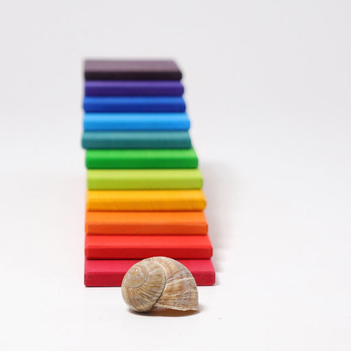 Grimm's Building Boards Rainbow - Wooden Rainbow - Toypark