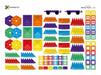 PMAX Connetix Tiles 212 Piece Rainbow Mega Pack