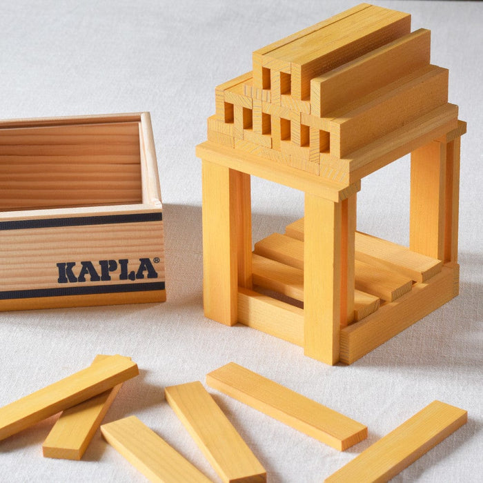 Wooden Building Blocks Kapla 40 Square Colours