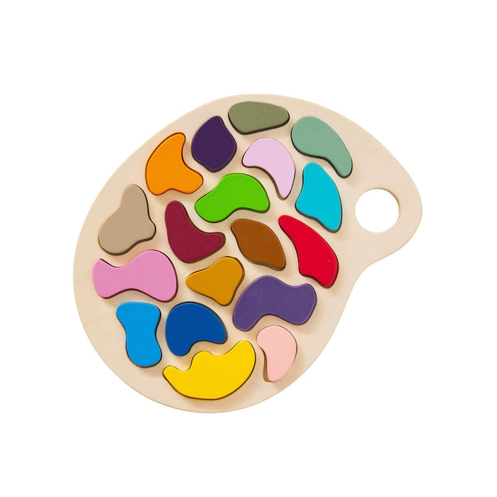 Wooden Toys The Freckled Frog Artist Palette Puzzle