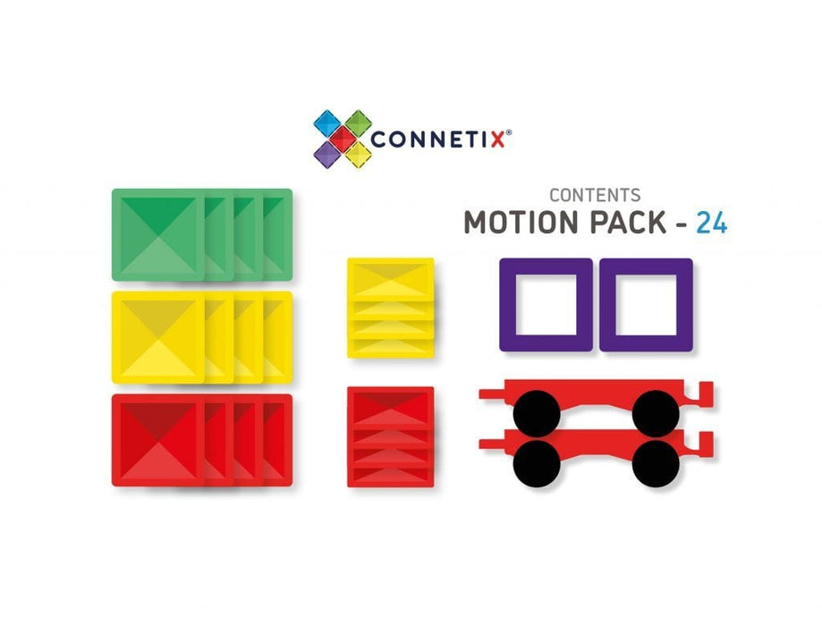 MagneticTiles Connetix Tiles 24 Piece Motion/Car Pack (November Pre-Order) 712038856008