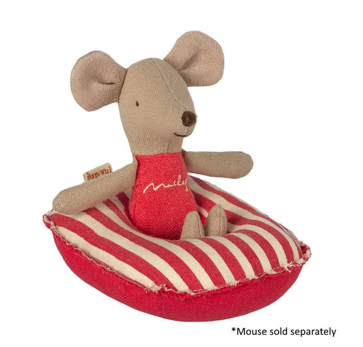 Doll toys Maileg Rubber Boat Small Mouse Red Stripe 5707304112068