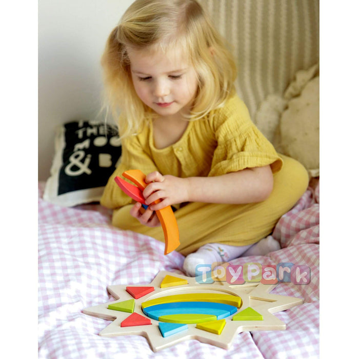 Wooden Toys The Freckled Frog Rainbow in the Sun Puzzle
