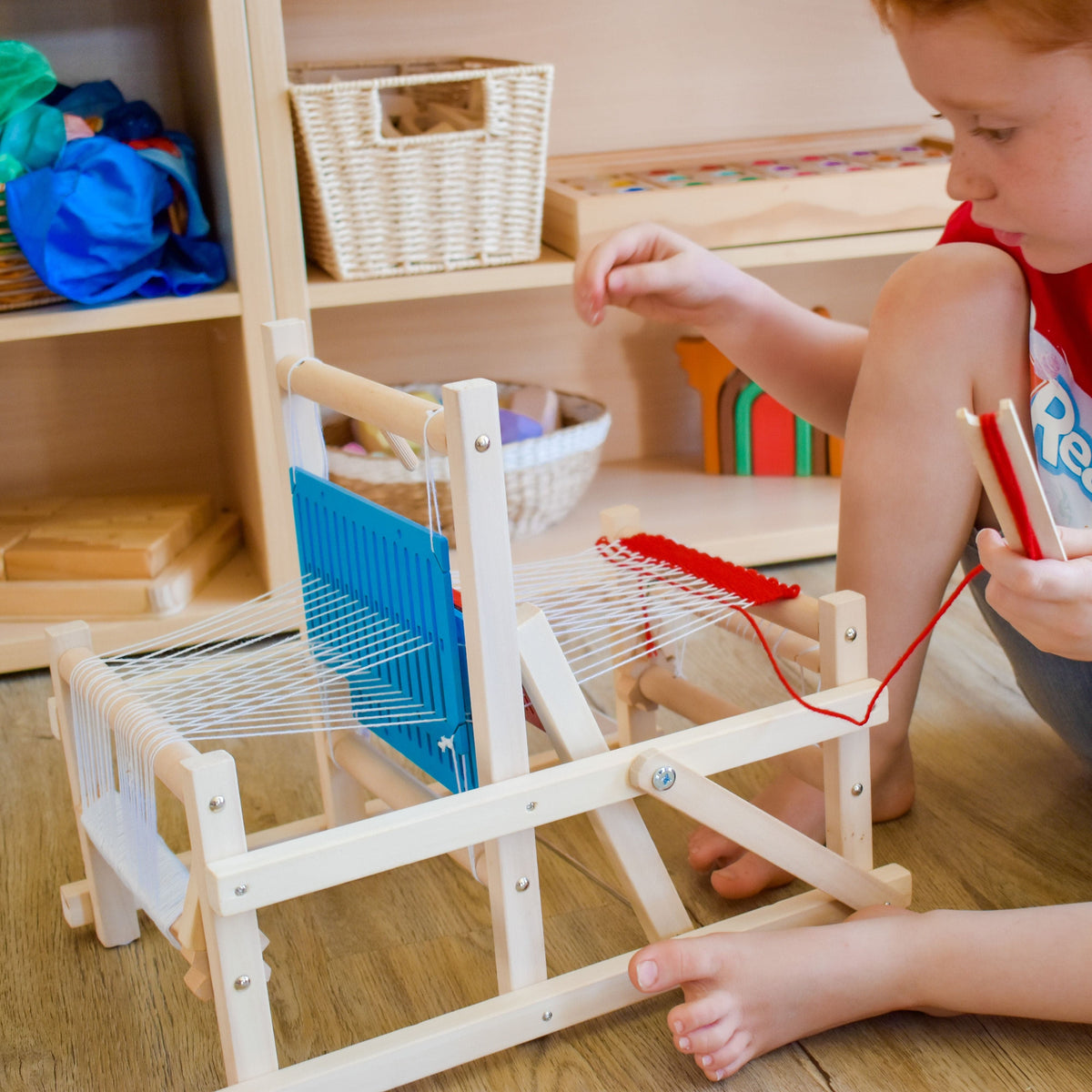 My Duckling Kids Wooden Weaving Loom — Toypark Australia