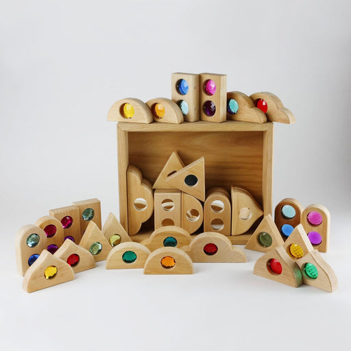 Wooden Toys Bauspiel Window Shapes 36 Pieces