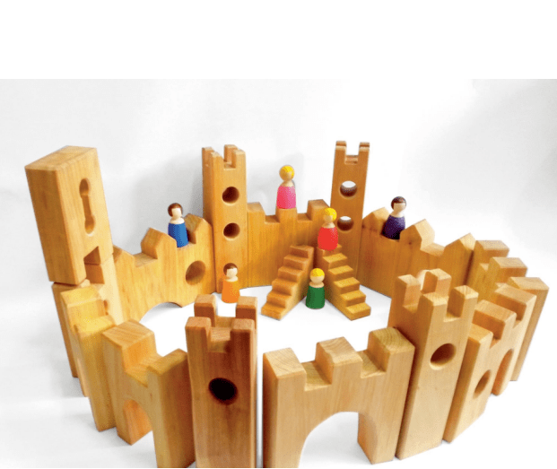 Wooden Toys Bauspiel Castle Set