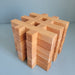 Wooden Toys Bauspiel Grid Natural 12 Blocks