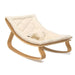 Charlie Crane Levo Baby Rocker in Beech with Organic White Cushion
