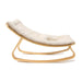 Charlie Crane Levo Baby Rocker in Beech with Organic White Cushion