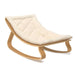 Charlie Crane Levo Baby Rocker in Beech with Organic White Cushion