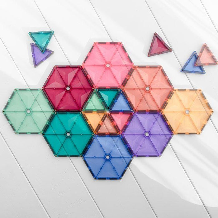 MagneticTiles Damaged Box - Connetix Tiles 202 Piece Pastel Mega Pack