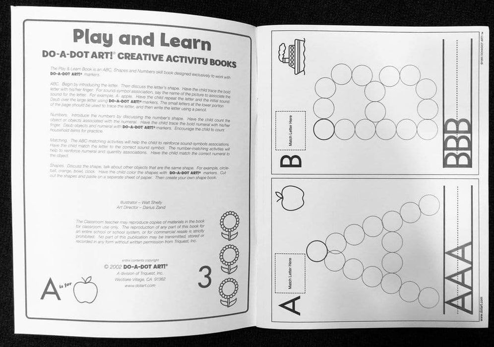 Kids Art Do A Dot Art! Activity Book - Play and Learn 757098003108