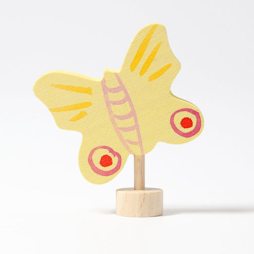 Wooden Toys Grimm's Yellow Butterfly Candle Holder Decoration
